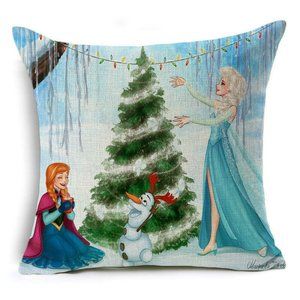 2 x $10 New Frozen Christmas Elsa Anna Olaf Pillow Cover (2 pcs)